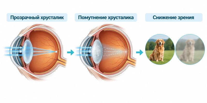 Лечение катаракты у животных